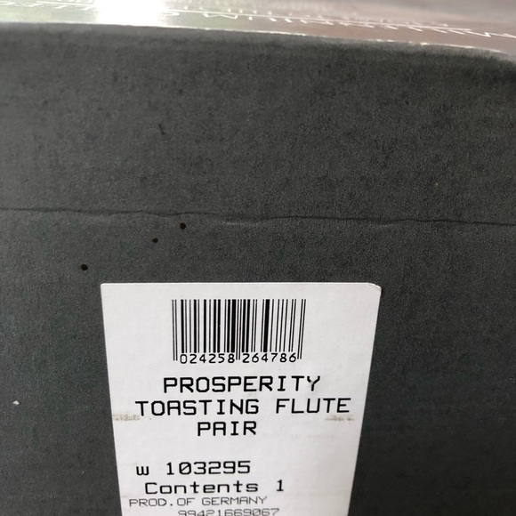 Waterford Crystal Millenium Collection “Prosperity “ set of 2 Champagne Flutes - Picture 5 of 5